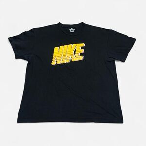 Nike black/orange XL size (width 24in, length  25in) graphic T shirt #Nike